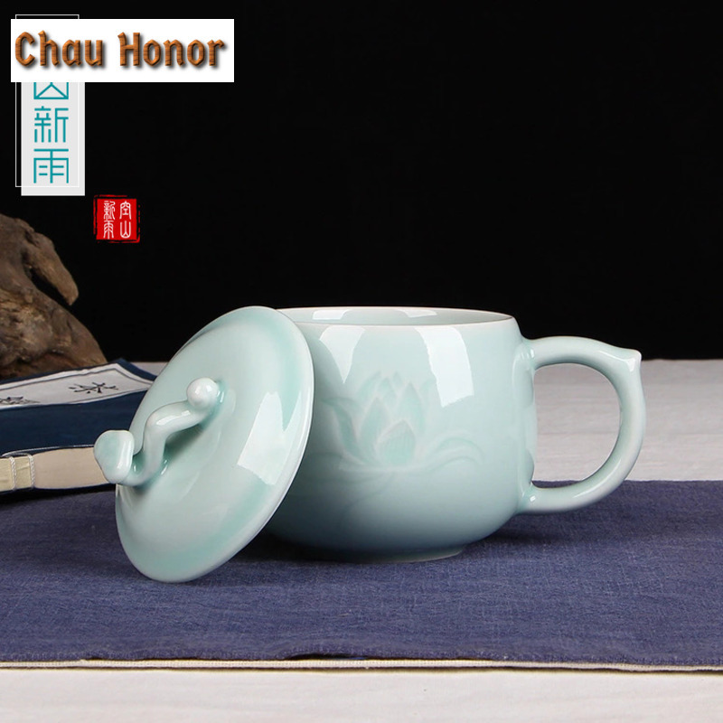 350ml Longquan Celadon Lotus C - Celadon Ceramic Cup 评论和价格