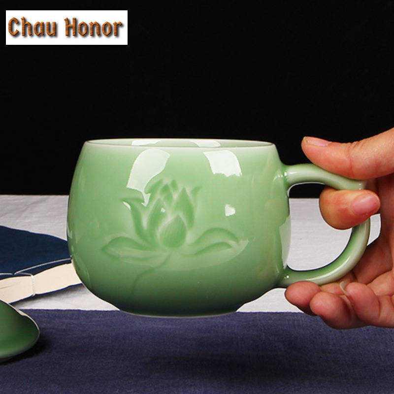350ml Longquan Celadon Lotus C - Celadon Ceramic Cup 评论和价格