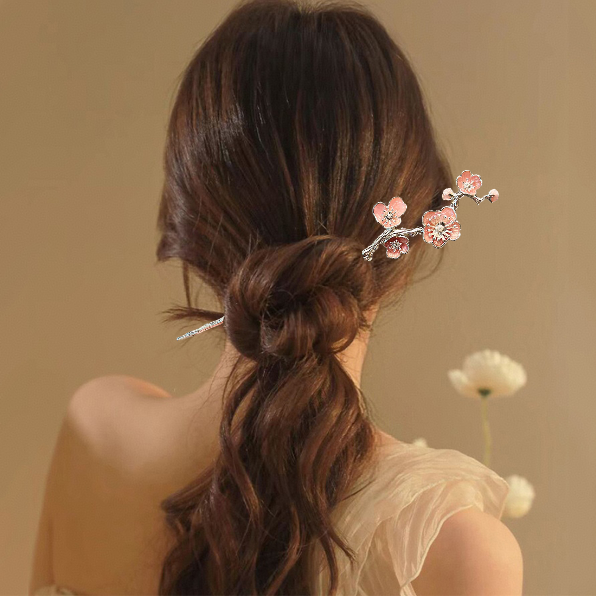 Enamel Alloy Hairpin For Women - Hanbok Hair Pin 评论和价格