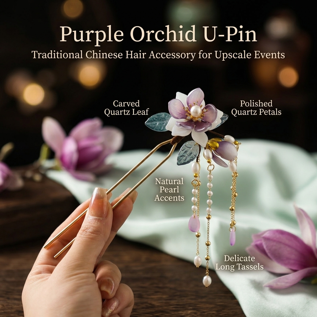 Alloy U Shaped Hair Pin With O - Hanbok Hair Pin 评论和价格