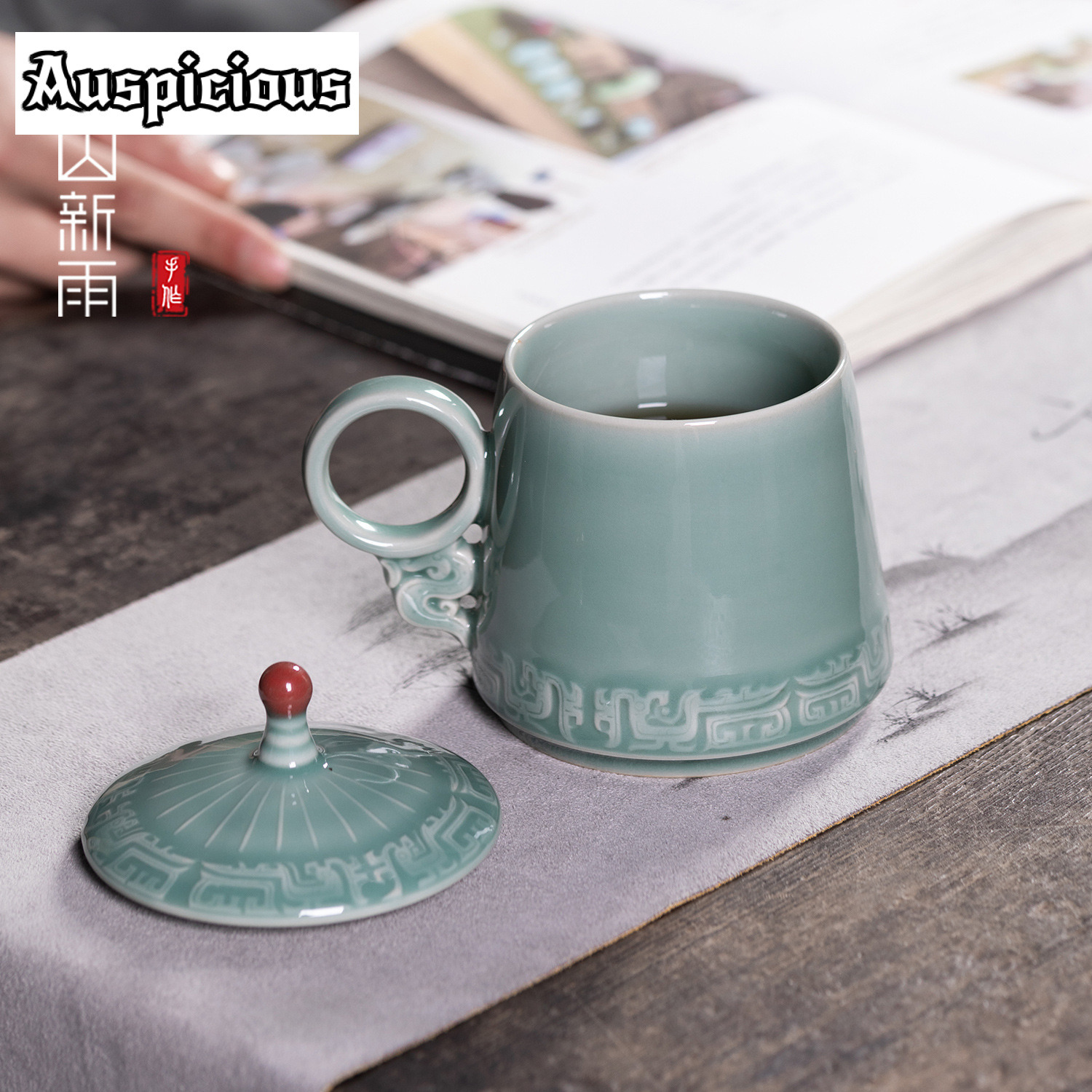 395ml Longquan Celadon Bronze  - Celadon Ceramic Cup 评论和价格