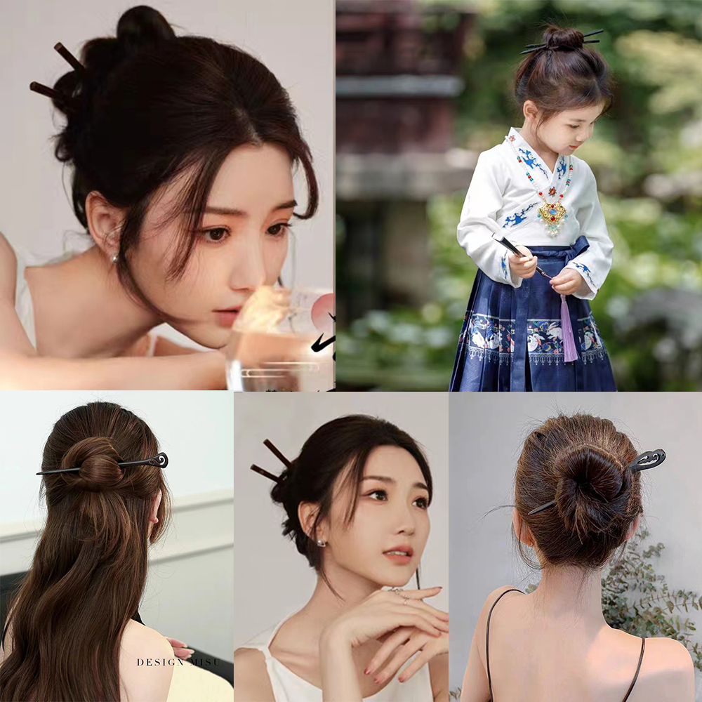 16Style Chinese Wooden Hair St - Hanbok Hair Pin 评论和价格