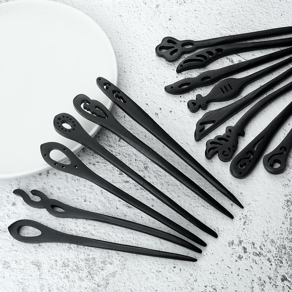16Style Chinese Wooden Hair St - Hanbok Hair Pin 评论和价格