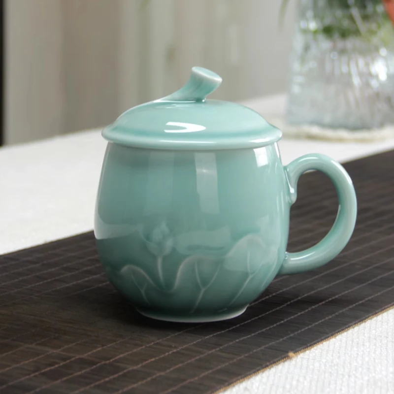Longquan celadon office tea cu - Celadon Ceramic Cup 评论和价格