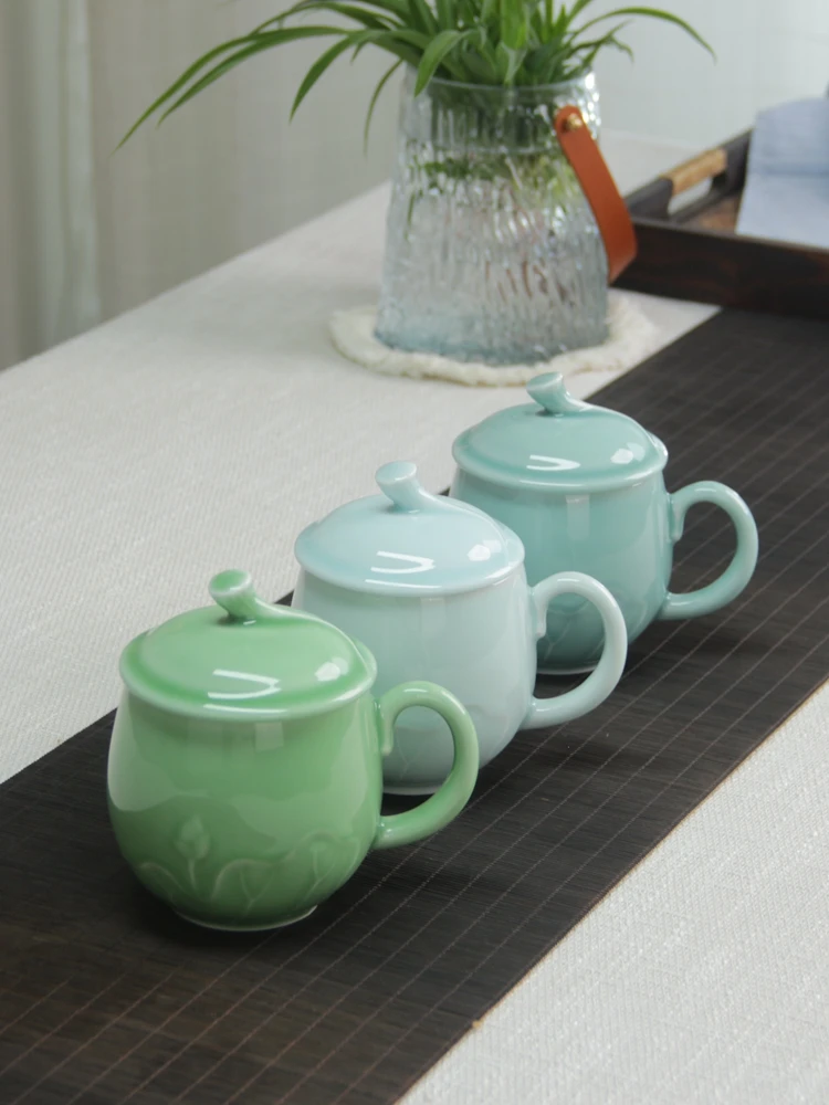 Longquan celadon office tea cu - Celadon Ceramic Cup 评论和价格