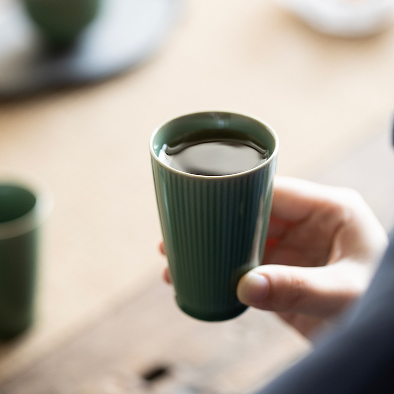 90ML Yue Kiln Celadon Tea Cup  - Celadon Ceramic Cup 评论和价格