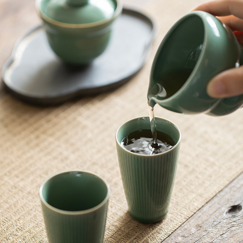 90ML Yue Kiln Celadon Tea Cup  - Celadon Ceramic Cup 评论和价格