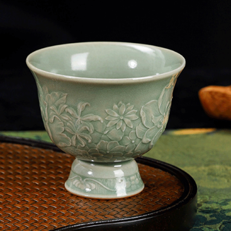 LH celadon teacup tall cup tea - Celadon Ceramic Cup 评论和价格