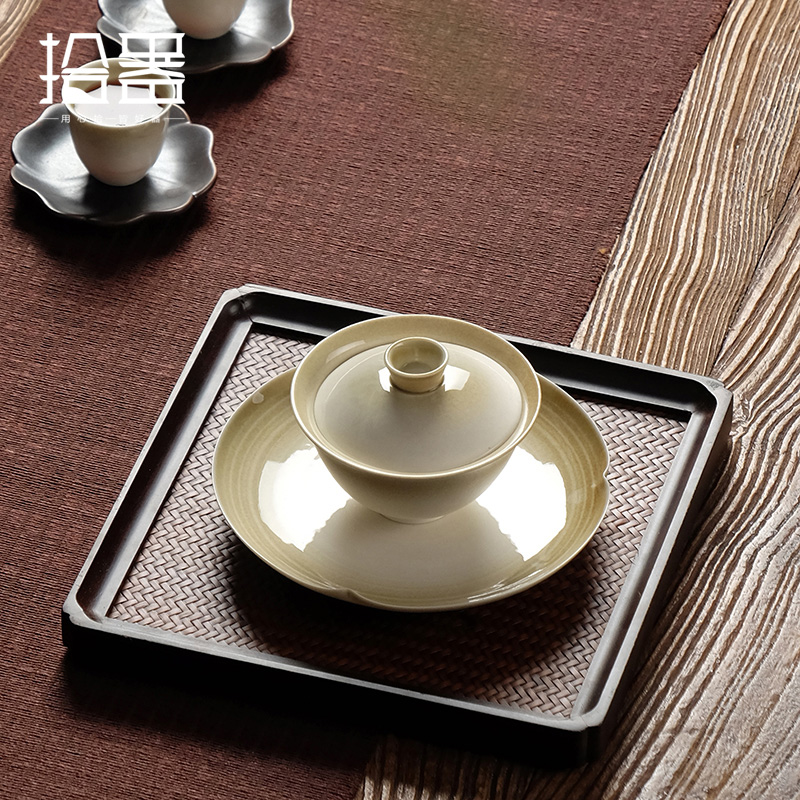 Vegetal Ash Glaze Ceramic Thre - Celadon Ceramic Cup 评论和价格